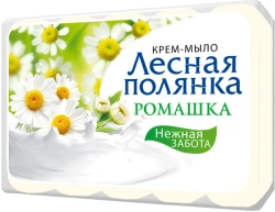 Solid cream toilet soap "Lesnaya Polyanka Chamomile"