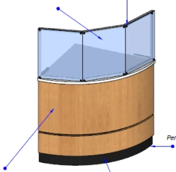 Radial counter with glass PRSS