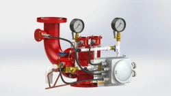 Ex-proof fire drencher control module with combined drive UU-D100/1,6(R,E24,G0,07)-VF.U3.1