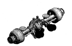 Rear axle with cam brakes 231.2400012-20.11-04