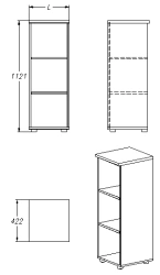 Shelving unit (series 401.112)