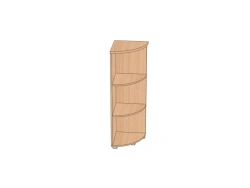 Corner shelving unit, medium 402*402*1230 mm APSUS