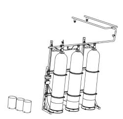 Gas fire extinguishing module type M06 (150-100-16)