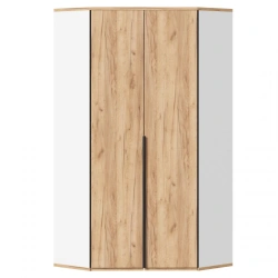 Urban LD.528060.000 ?? Corner cupboard 45 export (White/Oak Gold )