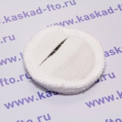 Therapeutic current-carrying electrode with current-distributing element made of carbon fabric, eye electrode.