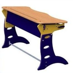 Pupil's table adjustable plywood series "Leader" (desk 1M), height group 2-4; 3-5; 4-6.
