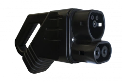Charging cable with connector for charging electric vehicles, "ERVOLT" trade mark CCS COMBO 2