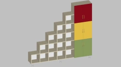 Shelving unit "Steps" art.S.06.65