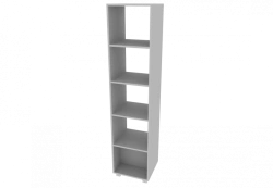Shelving unit open double-sided 5-drawer 407x380x1796mm (WxHxH)