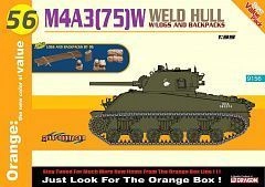 Assembled model American tank M4A3(75)W WELDED HULL