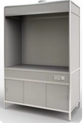 Fume cupboard PGL VSHM for muffle furnaces and heating equipment