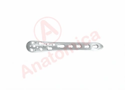 Tibial distal medial plate with angular stability with limited contact