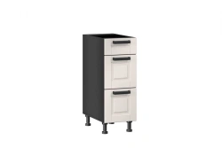 Mocha LD.274170.000 Front set for kitchen cabinet 300 with 3 drawers (5) (Textured white oak )