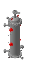 Shell-and-tube heat exchangers, tube bundles and tube-in-tube heat exchangers type TH