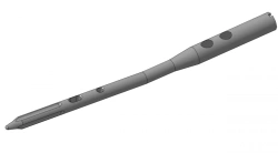 Proximal femoral pins Ø 9 mm, Ø 10 mm, Ø 11 mm, Ø 12, 240 mm long, article number 660.0XX