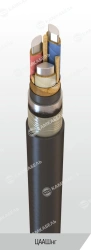 Power cable with aluminium conductors with paper insulation impregnated with viscous or non-flowing composition for voltage 6, 1