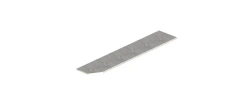 Worktop 3000*600*38 LD.290050.000 left corner cut (Silver Marble )