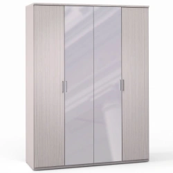 FU1 Wardrobe 4 doors (2+2) with mirror from the "Flash" bedroom furniture set