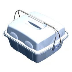 Polymer stacking-container for delivery of biological material samples in tubes and vials UKP-01-"KRONT" according to TU 9398-01