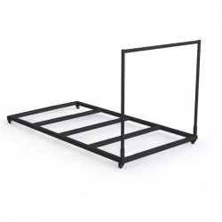 Metal mat transport trolley