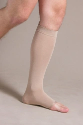 Knee-length compression stocking with open toe (compression class I, Size No. 1,2,3,4,5,6). Item No. G1-K