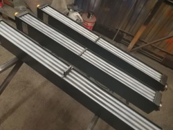 Analogue of radiator Caterpillar D9R, large section, water