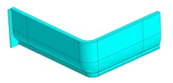 6282-401-5102035-27 Front left rear catwalk moulding