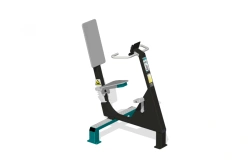 Outdoor Glute, Shin and Thigh Exerciser with inertia-free loading mechanism.