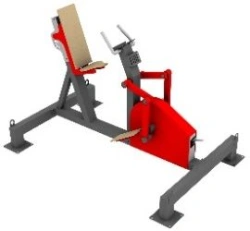 Outdoor training machine for glutes, shins and thighs muscles development with inertia-free loading mechanism (bicycle orbitrack