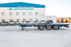 Semitrailer container carrier UST 946512-000A3??-1?, 946512-000A3??-2?, 946512-000A3??-3? (platform with container locks, with l