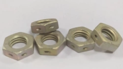 Low self-locking hexagonal nuts made of titanium alloy OST 1 11531-74
