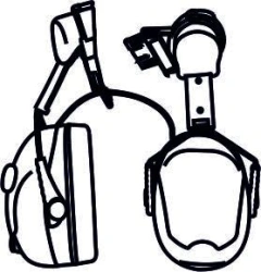 Protective helmet-mounted noise-reducing headphones SOMZ-8 DRIVER ACTIVE, article no. 60808