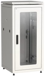 LN35-24U68-GM ITK Network cabinet 19" LINEA N 24U 600x800 mm glass front door, metal rear door grey