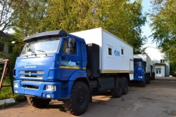 Cargo-carrying vehicle, Mobile workshop, Mobile laboratory, UZST brand, type UZST03, modification 5860-58 on sha