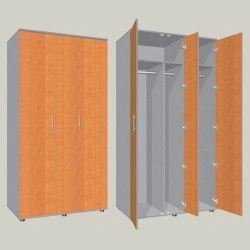 Clothes wardrobe three-door three-section SHGK-5