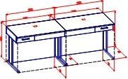 Demonstration physics table. (School furniture brand "Interior" series "TDI School")