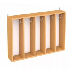 Hinged towel rack