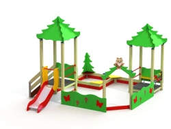 MF 3.22 Sandpit with slide H=700 mm
