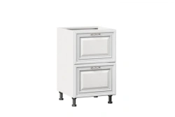 Type 4 LD.270120.000 Kitchen cabinet 500 with 2 drawers body (White )