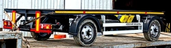 Car trailer 8338A1, with air suspension or spring-balanced suspension, with 235/75R17.5 or 215/75R17 tyres.
