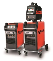 Inverter rectifier with feed mechanism for mechanised arc welding MicorMIG 400
