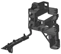 Bumper bracket right 9680603680