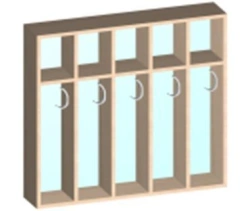 Hinged towel cabinet. Model SHPNv-3