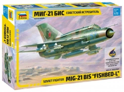 Assembled model "MiG-21BIS aircraft"