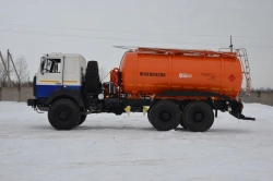 Tank truck (vacuum machine) type GRM3 modification 56781-02 (56781-0000010-02) on chassis MAZ 6317F5, MAZ 6317F9.