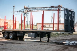 Semitrailer SAV 93182E (suspension: pneumatic), with removable sides, with awning and tilt frame, with rear swinging doors,