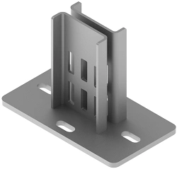 Double BSUT 10D profile beam, with overall dimensions 200x125x150 mm, metal thickness 8,0 mm, stainless steel grade