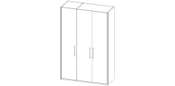 Set of furniture for common room "Salvador" 3x door wardrobe art.?1030H S01 D/D