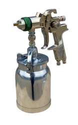 Pneumatic manual paint sprayer KRP-31H with bottom tank and reduced mist formation (HVLP) Ø1,3-2,5