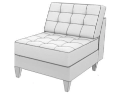 Armchair. Model: Chicago